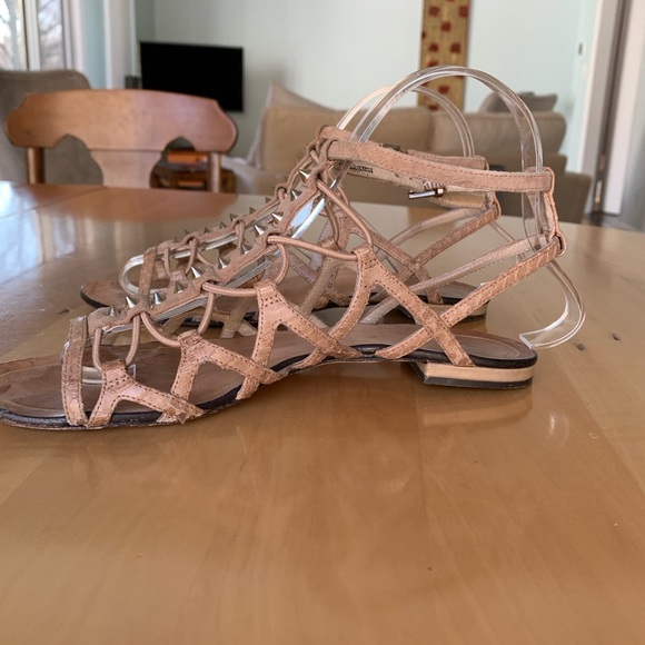 BRIAN ATWOOD- sandals- Agustin stretch- gladiator- neutral- ankle strap - Picture 4 of 7